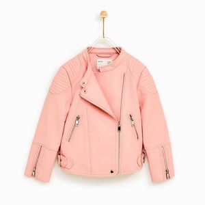 Pink Zara leather coat. NEW WITH TAGS. (Offers accepted)